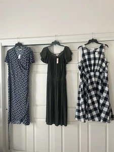 Lot Women’s Plus Dresses All NWT! Loft, Lane Bryant, Size 16 Retail $150 - Picture 1 of 17
