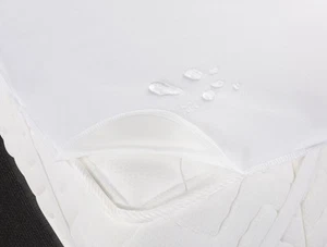Alaise Colchón Esquinero Elástico Impermeable a Líquidos para Cama Doble, Blanco - Imagen 1 de 2
