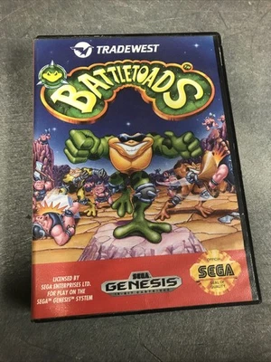 Battletoads (Sega Genesis, 1993) w/ Case, No Manual - Untested - Image 1 of 3