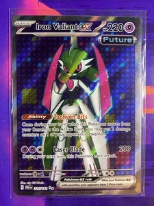 Pokemon TCG - SV Paradox Rift - Iron Valiant EX 225/182 NM/M - Picture 1 of 2