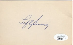 Lefty Gomez Signed Autographed 3X5 Index Card New York Yankees JSA RR32202 - Picture 1 of 2