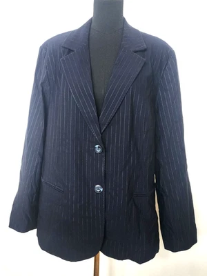 Nuevo Lane Bryant Para Mujer Talla Grande Negro Rayas Carrera Profesional Talla 26 Foto 1 de 4