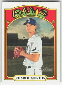 2021 Topps Heritage #361 Charlie Morton Tampa Bay Rays - Picture 1 of 2