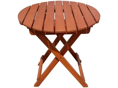 Balkontisch Los Hanford 985196, klappbar, Eukalyptusholz, geölt, 45 x 50 cm - A - Bild 1 von 4