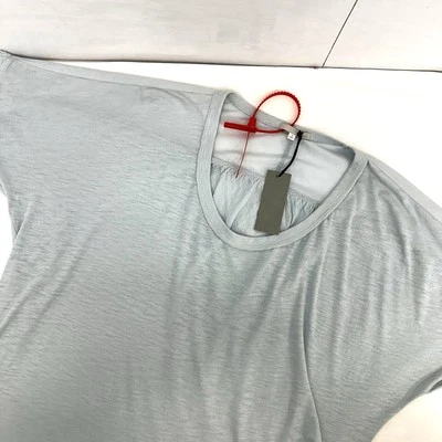 Top de algodón ligero Skin Worldwide nuevo con etiquetas para mujer bordes deshilachados cuello redondo 4 LEER Foto 1 de 4