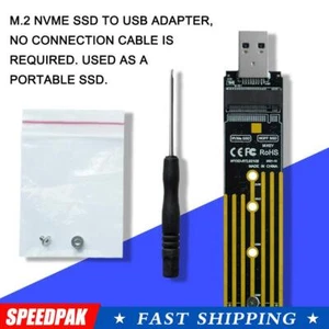 NVMe to USB Adapter, M.2 SSD to USB 3.1 Type A Card, Hard Based M.2 Key NEU HOT - Afbeelding 1 van 12