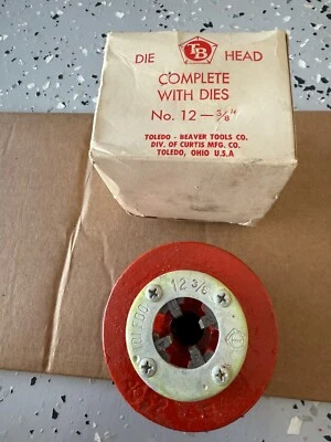 New Toledo #12 - 3/8” Die Head, With Dies - Image 1 of 4