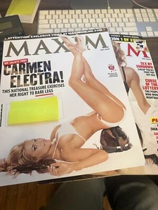 Maxim Magazine #91 July 2005 Carmen Electra Bikini Kim Smith Kelly Hu Military - Picture 1 of 5