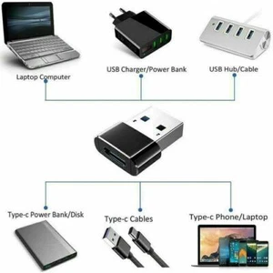 Adattatore Convertitore d Tipo-C Type-C USB-C Femmina a USB-A Maschio x Android - Foto 1 di 2