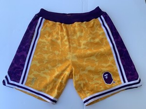 bape shorts orange