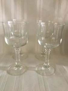 Vasos de vino de cristal - transparentes - 6 3/8" de alto - conjunto de 4 - Imagen 1 de 1