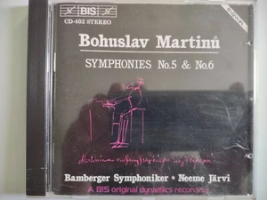 Jarvi conudcts Martinu Symphony Nos 5 & 6 Bamberger SO BIS 402 CD - Picture 1 of 2