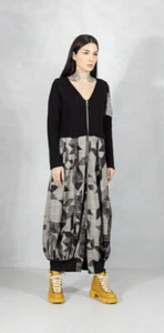 NY77 kariertes Lagenlook Ballon-Saum Kleid/Staubtuch. Vergleichen @ 330€. - Bild 1 von 11