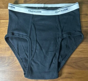 Vintage Fruit Of the Loom Boys Briefs Size XL 14-16 Black - Picture 1 of 5