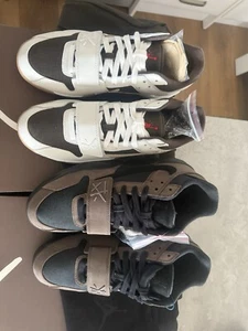 X2 JORDAN JUMPMAN JACK TR TRAVIS SCOTT DARK MOCHA UK 9 & JUPMAN JACK SAIL UK 9 - Picture 1 of 6