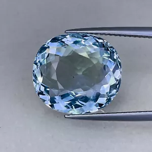 10,00 CTS BLAU NATÜRLICHER AQUAMARIN OVAL GESCHNITTEN LOSE EDELSTEINE VIDEO ANSEHEN - Bild 1 von 3