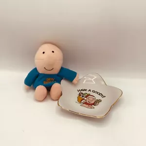 Vintage 1981 Applause Ziggy Stofftier Plüsch & Goody Candy Dish Urlaub Weihnachten - Bild 1 von 8