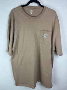 Carhartt 2XL Original Fit T-Shirt S/S hellbraun hellbraun 100 % Baumwolle T-Shirt gebraucht, in einwandfreiem Zustand - Bild 1 von 6