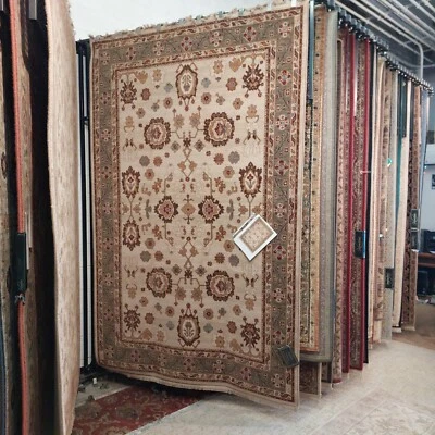 Brand New Karastan Wool Rug Original 700-721 Ivory Oushak 5',9x9' (1.75mx2.74m ) - Image 1 of 4