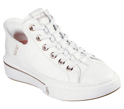 Skechers Mujer SNOOP DOGG - Cuero OG - BLANCO / Manos Libres Sin Cordones / Reg $110 Foto 1 de 4