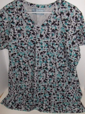 Med Couture - triangles scrub top - X Large - Image 1 of 3