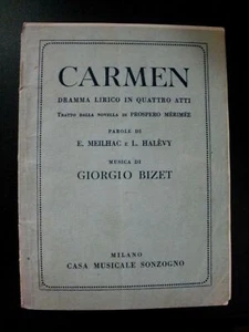 Giorgio Bizet CARMEN di Meilhac,Halèvy / libretto Sonzogno 1934 - Imagen 1 de 1