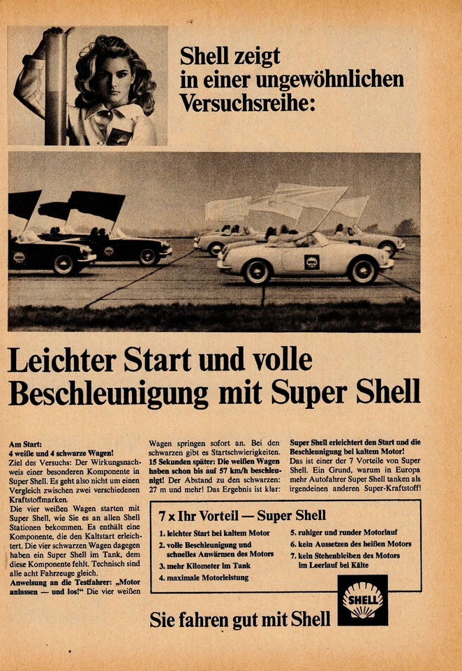 3w22073/ Alte Reklame aus 1966 – Sie fahren gut mit SHELL. - Bild 1 von 1