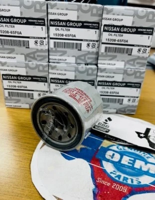 6 NEW OEM GENUINE Various 95-2015 Nissan Models  Oil Filters 1520865F0E /A - Image 1 of 3