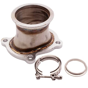 CT26 Turbos Turbocharger Flange Stainless Steel 3" INCH Outlet V-Band Fit Toyota - Picture 1 of 6
