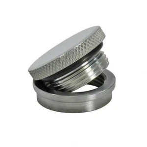 Aluminum Gas/Oil Tank Cap with STEEL Bung Fuel Tank Chopper Bobber Harley USA - Picture 1 of 6