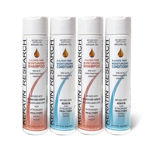 Sulfate free shampoo conditioner set4pc for Complex Brazilian keratin treatment - Picture 1 of 3