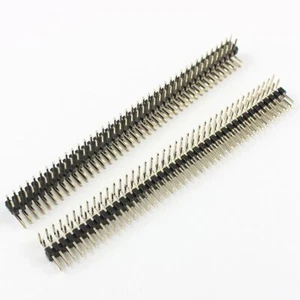5Pcs 2mm 2.0mm Pitch 2x40 Pin 80 Pin Double Row Right Angle Male Header Strip - Bild 1 von 5