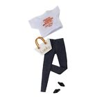 Clothes Set Fit 11.5in. Doll Outfits White Alphabet T-shirt Pants Shoes Bag 1/6