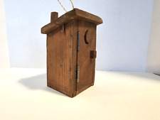 Wooden Outhouse Ornament Kitschy Decoration Country Charm