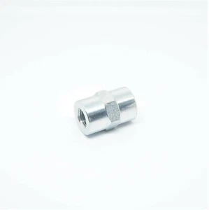 Steel 1/4 - 1/8 Female Npt Fpt Pipe Fitting Straight Coupling Reducer Adapter - Picture 1 of 6
