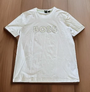 Hugo Boss Premium T-Shirt Size XXL White Front Logo Stretch Luxury Touch Cotton - Picture 1 of 7