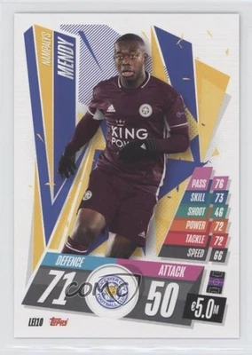 2020-21 Topps Match Attax UCL Leicester City Nampalys Mendy #LEI10 - Image 1 of 2