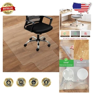Heavy Duty PVC Chair Mat 36x47" Clear Hardwood Floor Protector Durable - Picture 1 of 10