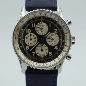 Breitling Navitimer Airborne Herren Uhr Automatik A33030 Top 38Mm Stahl Vintage - Picture 1 of 9
