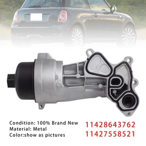 Oil Cooler Filter Housing 11428643762 11427558521 Pour Mini Cooper R55 R56 One/ - Picture 1 of 15