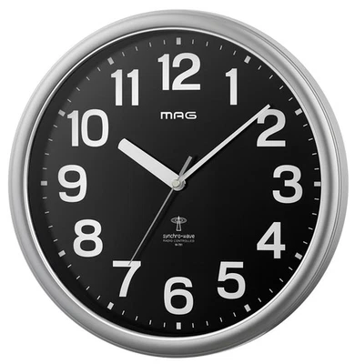 MAG Wall Clock, Radio-Controlled Analog Clock, Diameter 31.0cm, Night-Time Secon - Image 1 of 4