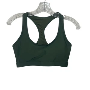 Racerback Sports Bra Womens Small Olive Green New WOT Padded Activewear - Picture 1 of 4