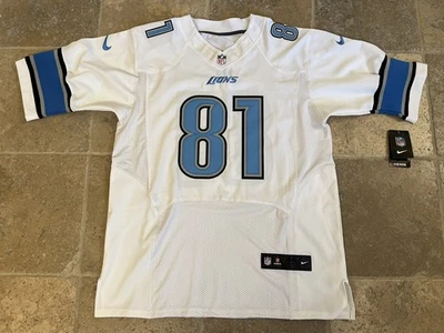 New Calvin Johnson Detroit Lions Authentic Nike Elite Jersey Men Sz 44 Sewn NWT - Image 1 of 4