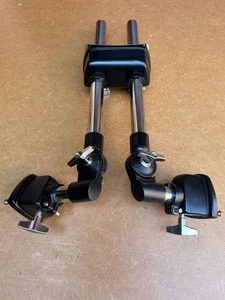 G4M Tom Holder Arms 22mm x2 with Bass drum Double Mount and Tom mounts Black - Picture 1 of 7