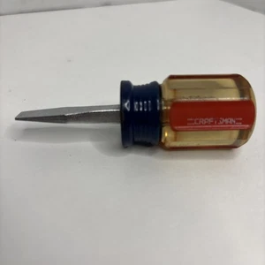 Craftsman kurzer Flachkopfschraubendreher 9 4151 C WF 1/4 geschmiedet USA - Bild 1 von 14