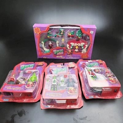Lote de bonecos de filme de Natal Grinch Stole Playmates+Playset+Cindy+Mayor+Martha🎄 - Imagem 1 de 4