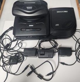 Sega Genesis 2 "Tower of Power" CD 32X Video Game Console, Tested & Working