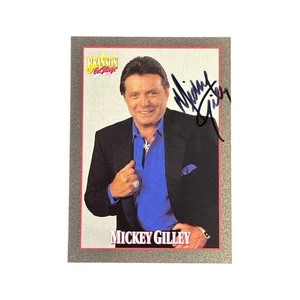 Mickey Gilley Signed Autograph 1992 Branson On Stage Country Music Trading Card! - Picture 1 of 2