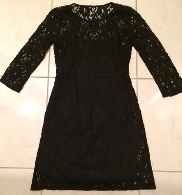   Nuevo con etiquetas Madewell J. Vestido de encaje CREW negro lirio talla 2 Foto 1 de 4