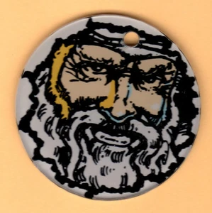 Schlüsselanhänger Flipper Magic Promo Kunststoff NOSTRADAMUS Anhänger #1 Capcom 1995 neuwertig - Bild 1 von 3